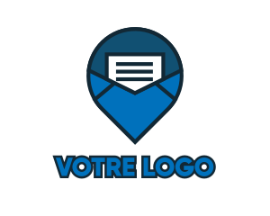 Positioning - Blue Mail Navigation logo design