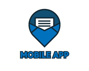 File Transfer - Blue Mail Navigation logo design