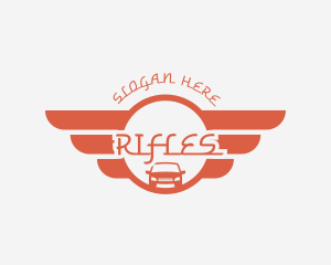 Mechanical - Retro Car Wings logo design