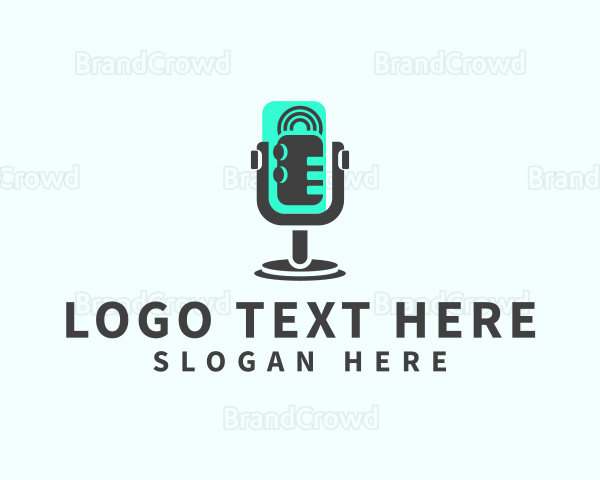 Podcast Media Mic Logo