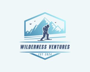 Survival Mountain Snowshoeing logo design