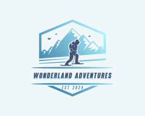 Survival Mountain Snowshoeing logo design