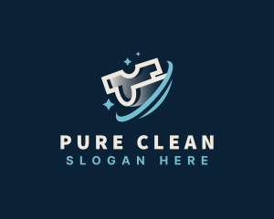 Shirt Clean Wash Laundry logo design