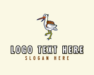 Outdoor - Stork Backpacking Camper logo design