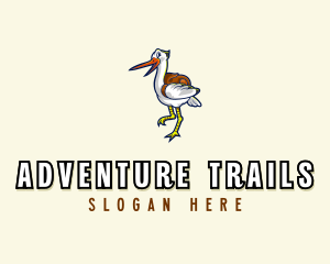 Stork Backpacking Camper logo design