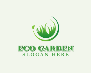 Greenery - Lawn Grass Landscaping logo design