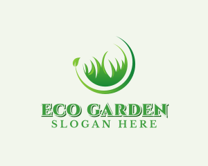 Lawn Grass Landscaping logo design