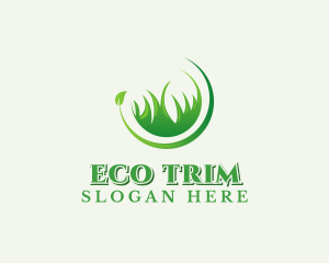 Lawn Grass Landscaping logo design