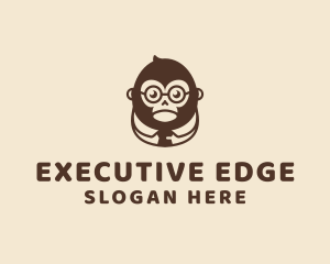 Boss - Monkey Boss Businessman logo design