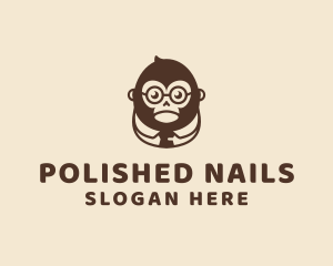 Monkey Boss Businessman logo design