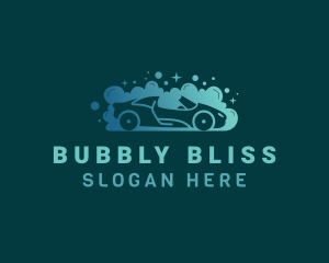 Vehicle Bubble Wash  logo design