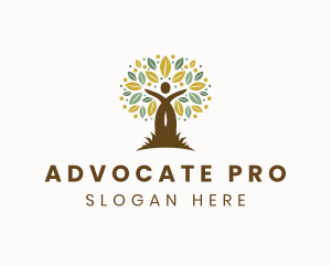 Advocate - Human Social Tree logo design