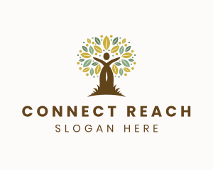 Outreach - Human Social Tree logo design