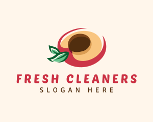 Fresh Peach Fruit logo design