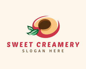 Fresh Peach Fruit logo design