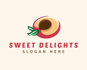 Fresh Peach Fruit logo design