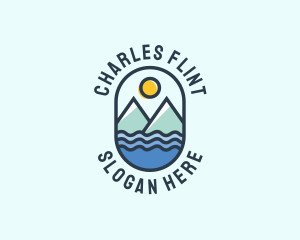 Environmental - Ocean Mountain Camping Outdoor logo design