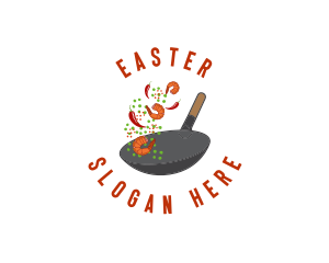 Spicy  Wok Cooking Logo