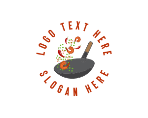 Spicy  Wok Cooking Logo