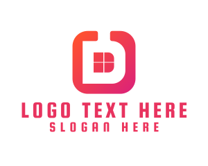 App - Modern D App logo design