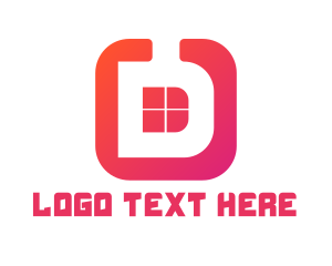 App - Modern D App logo design