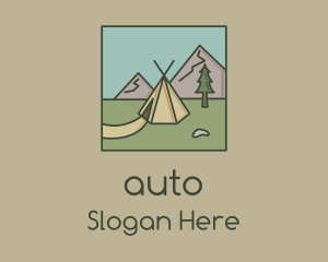 Teepee Outdoor Camping Logo