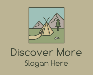 Explore - Teepee Outdoor Camping logo design