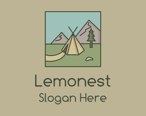 Idaho - Teepee Outdoor Camping logo design