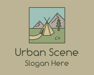 Scene - Teepee Outdoor Camping logo design