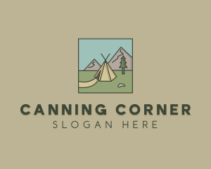 Teepee Outdoor Camping logo design