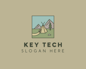 Teepee Outdoor Camping logo design