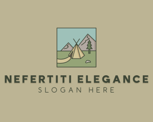 Teepee Outdoor Camping logo design