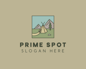 Teepee Outdoor Camping logo design