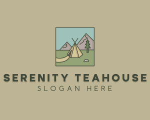 Teepee Outdoor Camping logo design