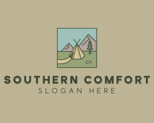 Teepee Outdoor Camping logo design