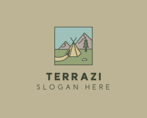 Teepee Outdoor Camping logo design