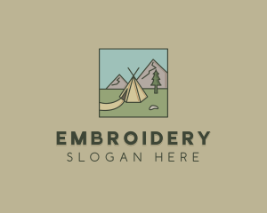 Teepee Outdoor Camping logo design