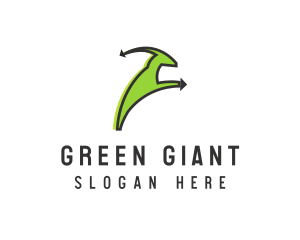 Green Abstract Goat logo design