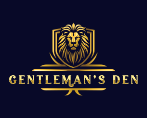 Luxury Lion Shield Logo