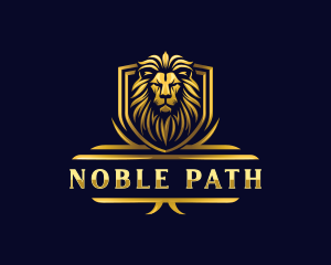 Luxury Lion Shield logo design