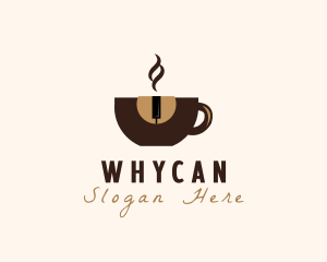 Coffee Shop - Piano Coffee Mug logo design