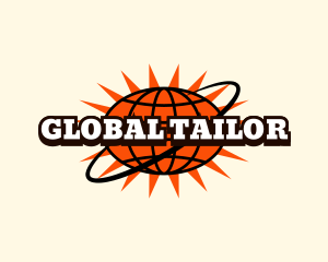 Global Retro Business logo design