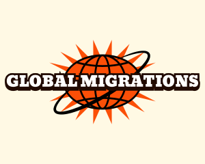 Global Retro Business logo design