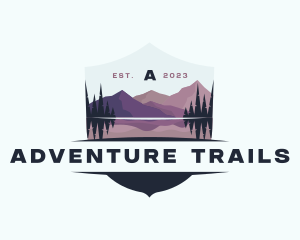 Mountain Adventure Campsite logo design