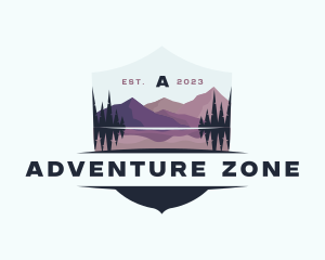 Mountain Adventure Campsite logo design