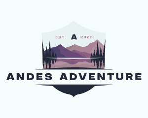 Mountain Adventure Campsite logo design