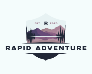 Mountain Adventure Campsite logo design