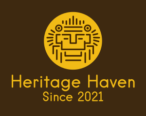 History - Mayan Face Relic logo design