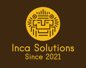 Inca - Mayan Face Relic logo design