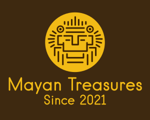 Mayan - Mayan Face Relic logo design